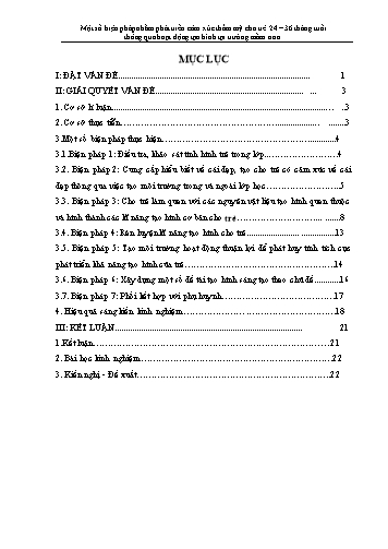 Sáng kiến kinh nghiệm Một số biện pháp nhằm phát triển cảm xúc thẩm mỹ cho trẻ 24–36 tháng tuổi thông qua hoạt động tạo hình tại trường mầm non